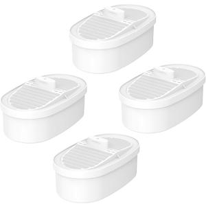Replacement Filter for Waterdrop WD-PF-01A Plus, Reduces PFOA/PFOS, Chlorine, Compatible with Waterdrop Pitchers, Lasts 3 Months or 200 Gallons, Pack of 4 (Basic - White)