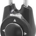 Master Lock 1500iD Set Your Own Directional Combination Padlock, Black