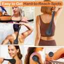 Extra Large Body Makeup Brush For Self Tanner, Sunscreen, Self Tan Back Applicator, Wide-Headed Kabuki Brush for Even& Pretty Lotion Application. Bronzer Blend, Long-Handle Face Leg Brush- Black Set