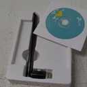 TP-Link AC600 USB WiFi Adapter for PC (Archer T2U Plus)- Wireless Network Adapter for Desktop with 2.4GHz, 5GHz High Gain Dual Band 5dBi Antenna, Supports Win11/10/8.1/8/7/XP, Mac OS 10.9-10.14, Black