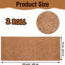 Sawysine 2 Rolls 24 x 160 Inch Coir Liner Roll Coconut Fiber Mat Natural Coconut Coir Liner Sheets Plant Potting Mat for Garden Planters Flower Window Box Basket Animal Pet Pad Reptile Carpet