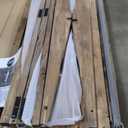 Badger Basket Cedar Sandbox for Kids with Canopy & Benches - Outdoor Convertible Wooden Sandbox with Lid, UV Shade & Built-In Seating - Backyard Playset (46.5 x 46.5 x 57)