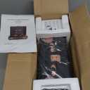 Record Player Wireless Portable Suitcase Vinyl Player with Built-in Speakers Retro Style Record Player for Vinyl Records 3-Speed RCA Line Out AUX in Vintage Turntable Upgrade Black