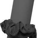 Yoga Mat Scrunchie - Holds Your Yoga Mat In Style - Durable & Elasticity Fabric - Fits All Standard Yoga Mats (Mat Not Included) (Dark Gray)