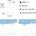 Dia 16" Modern Ring Chandeliers Gold Round Pendant Light Fixture Globe Chandelier for Dining Room Living Room Bedroom