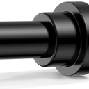 QINGYUN Shower Curtain Rod 3176 Inch,0.87"Diameter Adjustable Spring Tension Curtain Rods No Drill,Matte Black Shower Tension Rod for Bathroom,Room Divider,Window,AntiRust NonSlip 1Pack