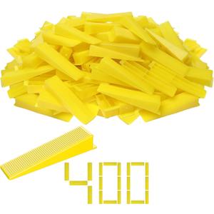 Storystore Tile Leveling System Tile Wedges, 400 Reusable Tile Wedges Leveler for 1/8 Inch, 1/16 Inch, 1/32 Inch Tile Spacers Leveling Clips, Tile Leveler Tools for Wall and Floor Tile