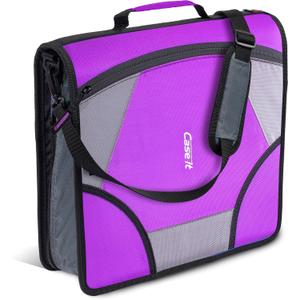 Case-it King Size 3-Ring Binder | 4-Inch Capacity | D-186 Purple
