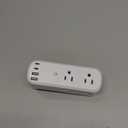 Surge Protector Outlet Extender with Rotating Plug, 6 AC Multi Plug Wall Outlets and 4 USB Ports, 1800 Joules, Swivel Power Strip Electrical Splitter for Home Decor Apartment Dorm Room Essentials