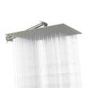 Sarlai 16" Rainfall Shower Head - 16 Inch Shower Head Large Rain Solid Square Ultra Thin 304 Stainless Steel Chrome Finish Rainfall Shower Head
