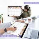 Desk Calendar 2026-2027, 21-Month Calendar Runs Unitl June 2027, Large 17" x 12" Monthly Desktop & Wall Calendar for Home & Office - Botanic Whimsy