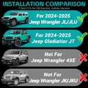 Magnetic Dash Phone Mount for 2024 2025 Jeep Wrangler JL JLU & Gladiator JT Accessories Multi-Mount Phone Holder Dashboard Storage Tray with Extra Clip Bracket, Not for Oil-Electric 4xe