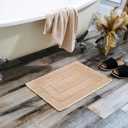 GRANNY SAYS Bathroom Rugs Non Slip, 16" x 24", Bath Rugs for Bathroom Washable, Bath Mats for Floor, Microfiber Bath Mat for Tub, Absorbent Bath Rugs for Shower Room, Khaki