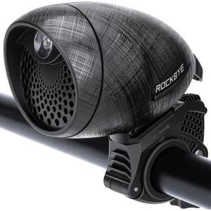 2-in-1 Bike Electric Horn with Headlight, 118dB Loud Bicycle Bell, 3 Light Modes, USB-C Rechargeable, IP65 Waterproof, DIY Customizable Ringtone Bike Bell for Mountain/Road Bike,Scooter,E-Bike