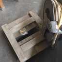 1/2" 50' Air Hoses Metal Reel and 22.5x24" Wooden Cart