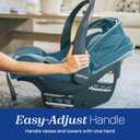 Chicco KeyFit Max Zip ClearLux Infant Car Seat and Base, Rear-Facing Seat for Infants 4-30 lbs., Zip-Open Privacy Shield, Compatible with Chicco Strollers, Baby Travel Gear | Verona/Grey, EXP: MAY2031