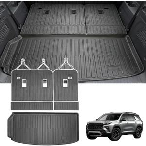 Cargo Mat Fit 2024 2025 2026 Chevrolet Traverse 7/8 Seats (NO Limited) & 2024-2026 GMC Acadia & 2025 2026 Buick Enclave All Weather Trunk Liner Cargo Liner Chevy Traverse Accessories