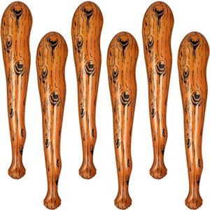 Zhanmai 6 Pcs Inflatable Baseball Bat Inflatable Axe Cave Bat Caveman Stick Caveman for Club Cosplay Birthday Party Supplies Halloween Carnival Decoration
