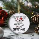 2025 Christmas Ornament When Youre Dead Inside But Its Christmas Funny Dark Humor Gift Sarcastic Holiday Decor Mental Health Awareness (T21)