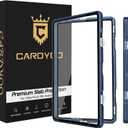 PSA Slab Case, CARDYOO Premium PSA Slab Protector, Metal Graded Card Case for 130PT Standard Card, UV Resistant Composite Glass, Nebula Purple