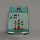 SATVIK Standing Brass Kerala Samai Diwali Deepak for Puja Traditional Panchmahal Pooja Deepam Diya Oil Lamp Kutthu Vilakku Dia 5 in 1 Step Adjustable 11 inch Deepawali Indian Gift Item