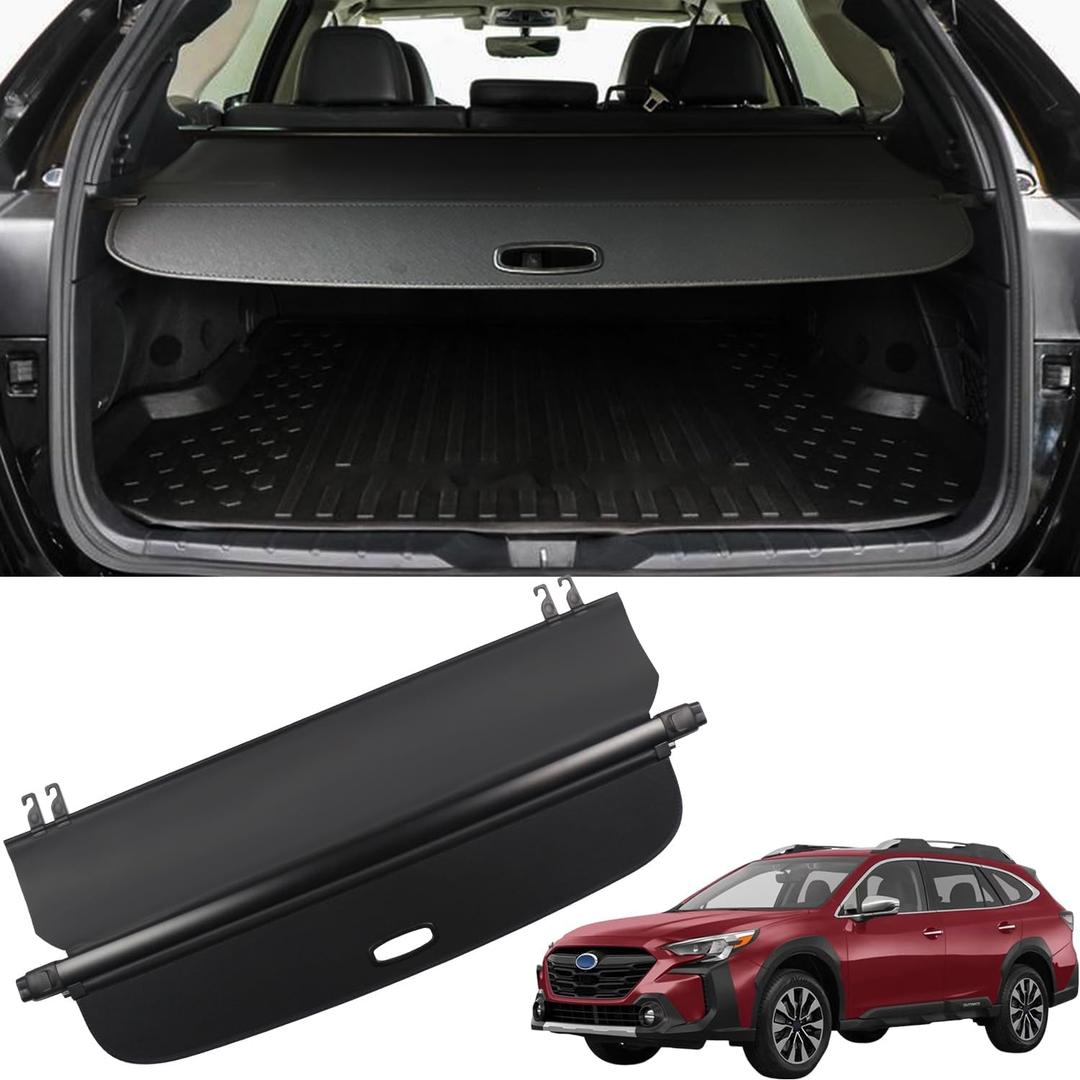 Cargo Cover for Subaru Outback 2025 2024 2023 2022 2021 2020 for Subaru Outback Accessories Black Retractable Factory Style SUV Trunk Cover Cargo Security Shade Trunk Cover