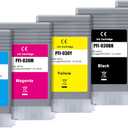 Aomya PFI 030 Ink Cartridge 55ml PFI-030MBK PFI-030BK PFI-030C PFI-030M PFI-030Y Pigment Ink Tank Replacement for Canon imagePROGRAF TA-20 TA-30 TM-240 TM-340 Printers5-Pack MBK/BK/CY/MG/YL