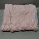 Bedsure 3D Fleece Bubble Blanket for Couch - Pink Throw Mothers Gifts Day Cute Blanket for Sofa Bed Room Decor - Luxury Soft Cozy Spring Birthday Gift for Women Girls, Lightweight, Light Pink, 50"60" (02 Crystal Pink)
