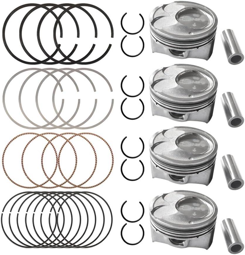 Piston Ring Set +0.50mm Oversize for G4NC 2.0L Hyundai/Kia (2014-2018) - Fits for G4NC Elantra, Tucson, Soul, Forte, Replaces OEM #23041-2E210 & 230412E210, Engine Rebuild Kit