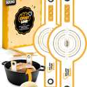 2 PCS Sourdough Silicone Bread Sling Round  Non-Stick Sourdough Sling & Baking Mat, Reusable & Easy to Clean, Heat Resistant to 480F, Dough Mat for Artisan Bread Baking Supplies