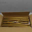 57" 42" Height Adjustable Gold Easel Stand for Signs, Lockable at Any Height  4 Hooks, 3 Display Modes, Easel with Design Templates  Ideal for Wedding Welcome Sign, Parties, Art & Retail Display