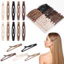 obeoby 40 Pcs 5 Colors Metal Snap Hair Clips, 2.36 Inch Hair Barrettes Accessories for Women Girls, Cute Holiday Birthday Mothers Day Gifts