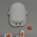 Bunny Night Light - 16 Color Kawaii Silicone Lamp, Rechargeable Dimmable Nursery Light, Soft Touch Rabbit Nightlight for Toddler Room, Baby Bedside Lamp for Girls and Boys