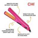 CHI Tourmaline Ceramic Series Flat Iron, Hair Straightener For Silky, Smooth Hair, 392F Maximum Temperature, 1" Iron