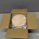 12 PCS Unfinished Round Wood Coasters, SIJDIEE 4 Inch Blank Wooden Coaster Crafts with Non-Slip Silicon Dots for DIY Stained Painting Wood Engraving Home Decoration