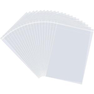 joybest 500 Pcs 8 x 10 Inch Resealable Clear Cellophane Bags Self Sealing Plastic Cello Poly Bags