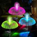 AcaJoe Solar Lights Outdoor 3 Pack 7 Colors Changing Jellyfish Solar Garden Lights Outside Waterproof for Yard Pathway Lawn Festival Wedding Party Decoration