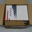 200 Set Blank Patriotic Thank You Cards with Envelopes Military Appreciation Note Greeting Cards Bulk American Flag Thank You Postcards Cards for Veteran's Day 4th of July Military Party Gifts 4 x 6''