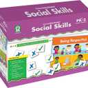 Key Education Social Skills Boxed Game Set, 15 Board Games With Social Emotional Learning Activities, File Folder Social Skills Learning Games for Autism, Preschool, Kindergarten, 1st and 2nd Grade