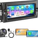 4GB+64GB CarPlay QLED Screen for Dodge Ram 1500/2500/3500 (2006-2008), for Chrysler 300 300C (2005-2007),for Jeep Grand Cherokee (2005-2009),Android 13 Car Radio Stereo