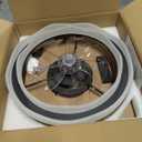 Ceiling Fans with Lights, 20'' Black Low Profile Ceiling Fan with Light, 3000K-6500K Dimmable LED Fan Light, APP Remote Control 6 Wind Speeds Fandelier Flush Mount Modern Ceiling Fans for Bedroom