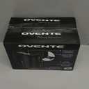 OVENTE Electric Toaster Machine with 6-Shade Browning Selector Setting, Compact Design and Removable Crumb Tray, 700W Power Perfect for Toasting Bread, Thin Bagels and Waffles (Black)