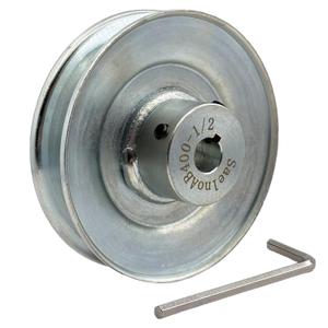 AB400-1/2 Single Groove Web Sheaves, v Belt Pulley 4" OD 1/2" bore,Motor Pulley Carbon Steel for A B 5L 4L V-Belts