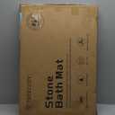 Stone Bath Mat, Diatomite Fast Drying Non Slip Stone Shower Mat, Super Absorbent for Bathroom & Kitchen, Multi-Use as Pet Mat, Easy to Clean 16"x24", Gray (Style 01-gray)