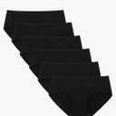 INNERSY Womens Underwear Cotton Hipster Panties Regular & Plus Size 5-Pack