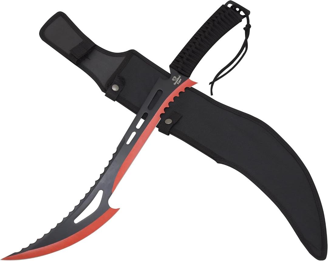Snake Eye Tactical Fantasy Sword w/Nylon Sheath Machete Outdoors Camping