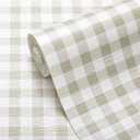 Viseeko Shelf and Drawer Liner for Kitchen Cabinet, Non-Adhesive Cabinet Liners for Shelves, Strong Grip Shelf Paper Non-Slip Waterproof Easy to Cut for Dresser Cupboard, Green Grid, 12 in x 10 ft