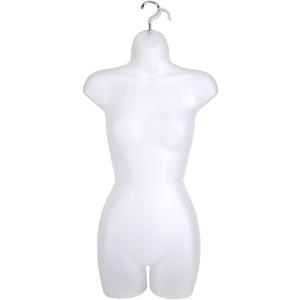SSWBasics Female Mannequin Torso - Fits Women’s Sizes 5-10 - Molded, Shatterproof, 2 Pieces