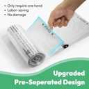 Waste Bags, Compatible with Litter Robot 4/5/3, 150 Pack Liners for Self Cleaning Litter Box, 9-11 Gallon Capacity, Pre-Separated, Transparent, Replacement Cat Litter Bags