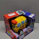 Plush Remote Control Bus for Toddlers, 2.4GHz Soft Body RC Car with Music Universal Brick-Compatible Roof, Easy 2-Button Controller, Durable Wheels, Gift Toy for Boys & Girls Ages 2–5